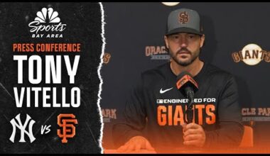 Tony Vitello assesses bullpen, bench moves after Giants get swept by Yankees | NBC Sports Bay Area