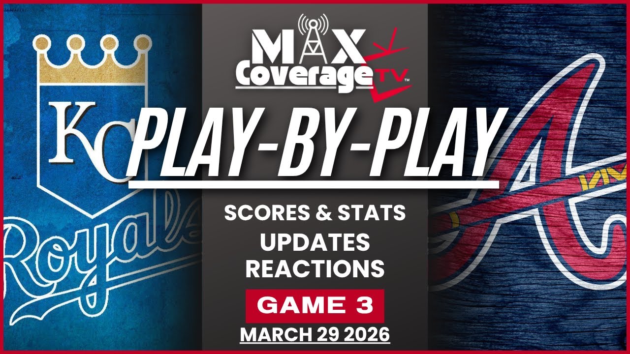 🔴LIVE - Kansas City Royals vs Atlanta Braves - Play-By-Play & Reactions (3/29/26)