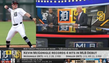 McGonigle makes Tigers history with 4-hit MLB debut | MLB Tonight presented by Adobe