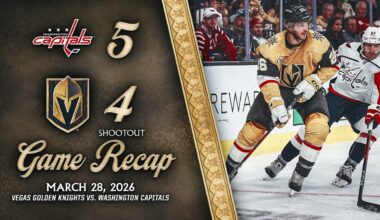 HIGHLIGHTS | Washington Capitals 5, Vegas Golden Knights 4 | March 28, 2026