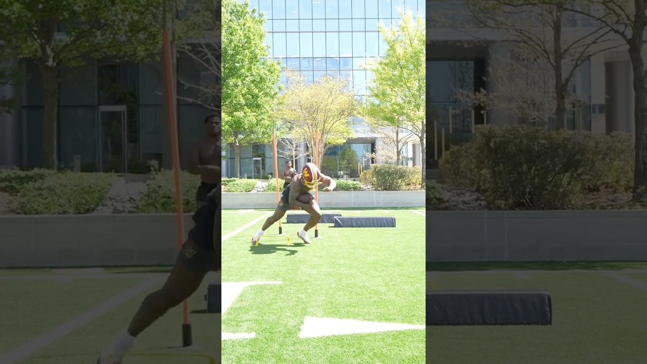 Jacory “Bill” Croskey-Merritt putting in WORK! #Washington #Commanders #HTTR #HTTC