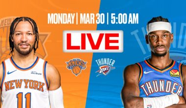 New York Knicks at Oklahoma City Thunder | Regular Season | [OFFICIAL LIVE STREAM]