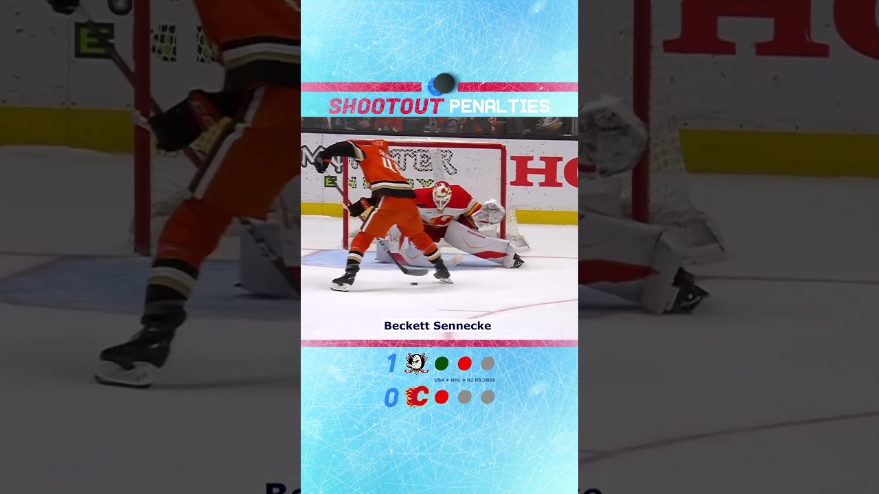 NHL Shootout Highlights: Anaheim Ducks vs Calgary Flames