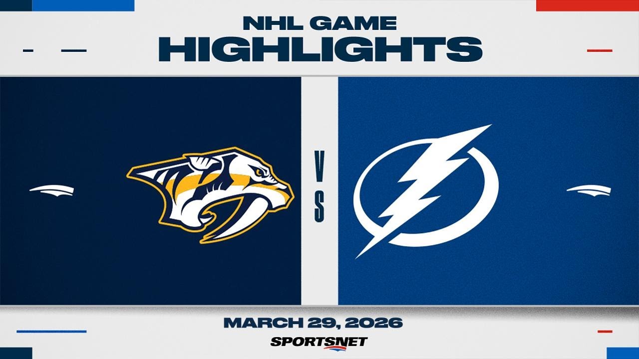 NHL Highlights | Predators vs. Lightning - March 29, 2026