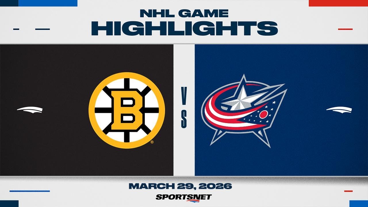 NHL Highlights | Bruins vs. Blue Jackets - March 29, 2026