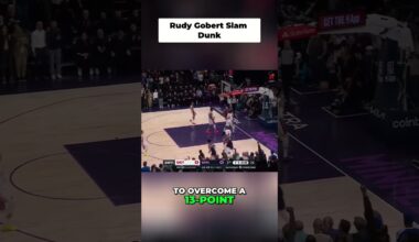 Rudy Gobert INSANE SLAM DUNK! #shorts