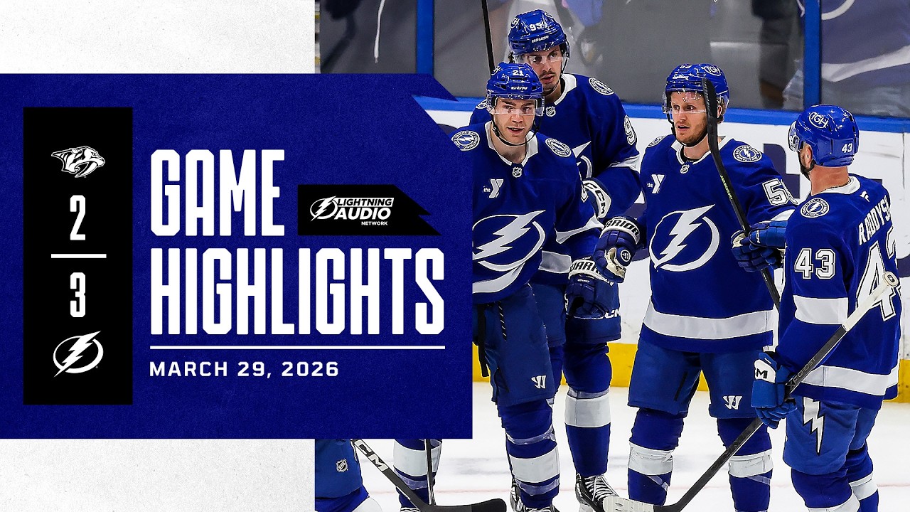 Lightning vs. Predators | Lightning Radio Highlights | March 29, 2026