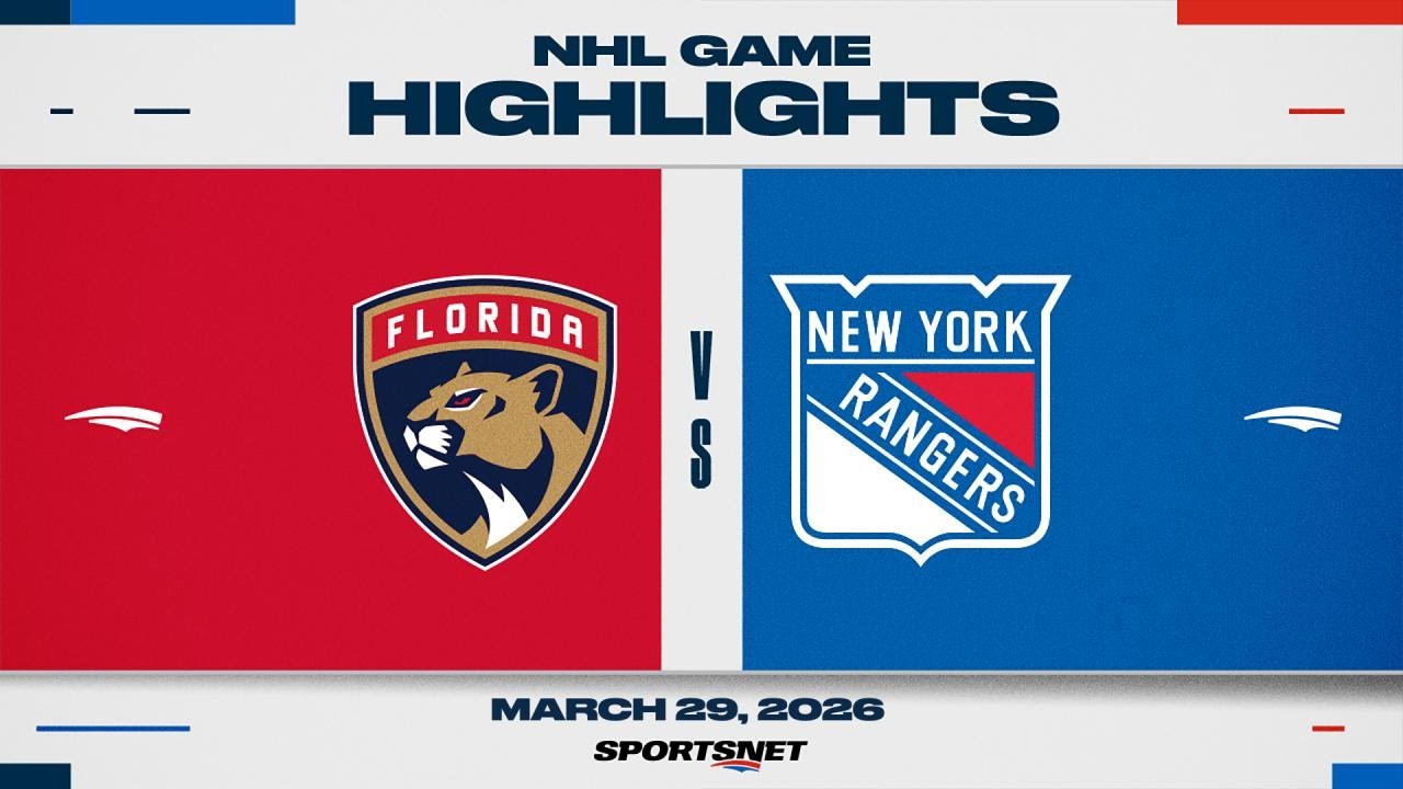 NHL Highlights | Panthers vs. Rangers - March 29, 2026