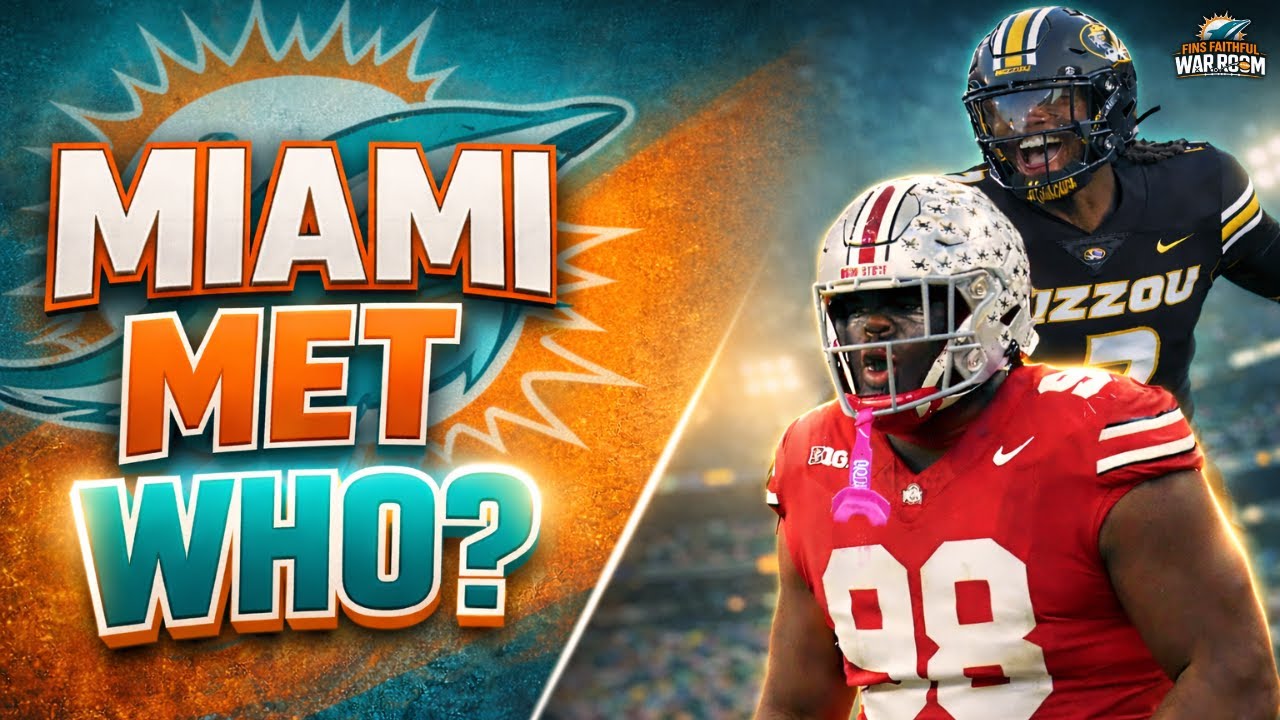 Miami Dolphins 2026 Draft: Meetings, Buzz & Pick 11