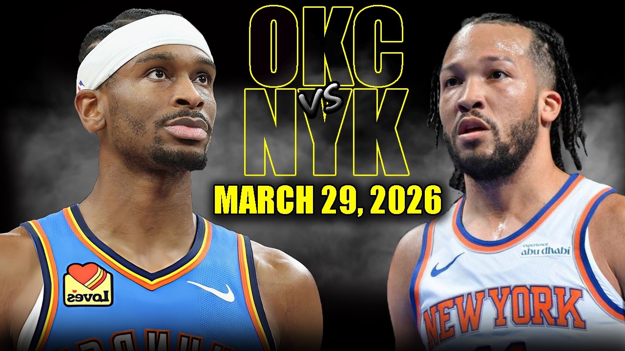 Oklahoma City Thunder vs New York Knicks Full Game Highlights – March 29, 2026 | NBA Season