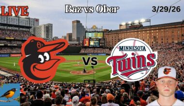 Baltimore Orioles vs Minnesota Twins | LIVE Play-by-Play & Commentary | 3/29/26 | Baz - Game 3