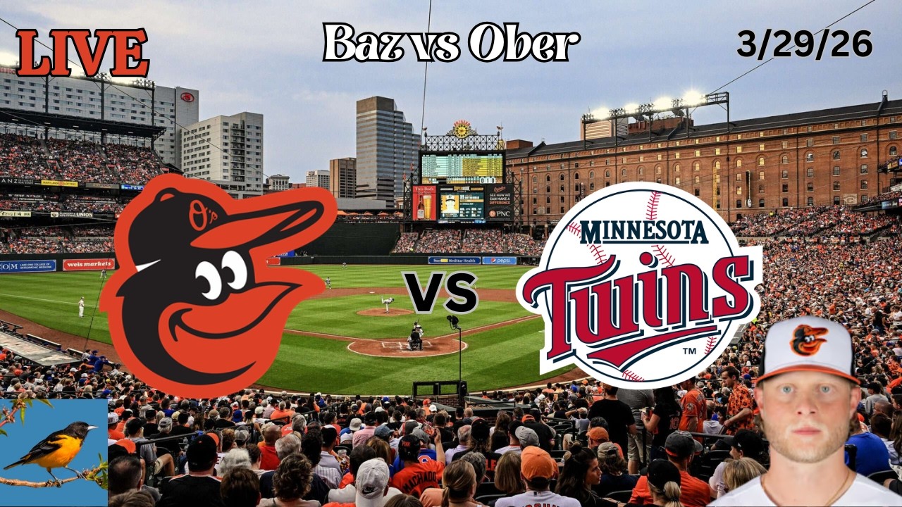 Baltimore Orioles vs Minnesota Twins | LIVE Play-by-Play & Commentary | 3/29/26 | Baz - Game 3