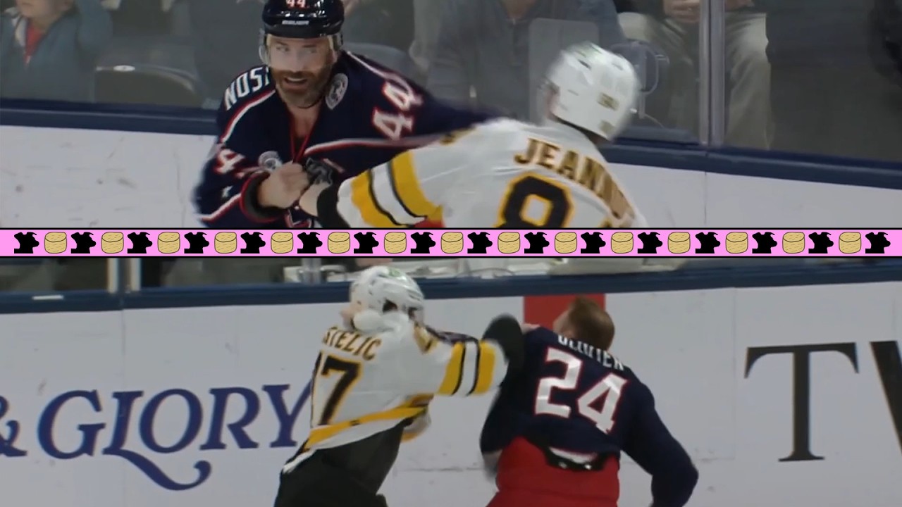 Back to Back 🥊 Fights 🥊 1st Period, Boston @ Columbus