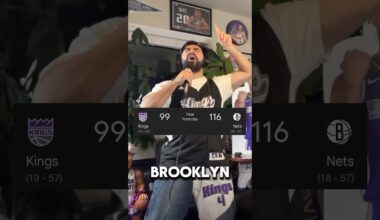 The tank is back on 🎶🎵 #sacramentokings #brooklynnets