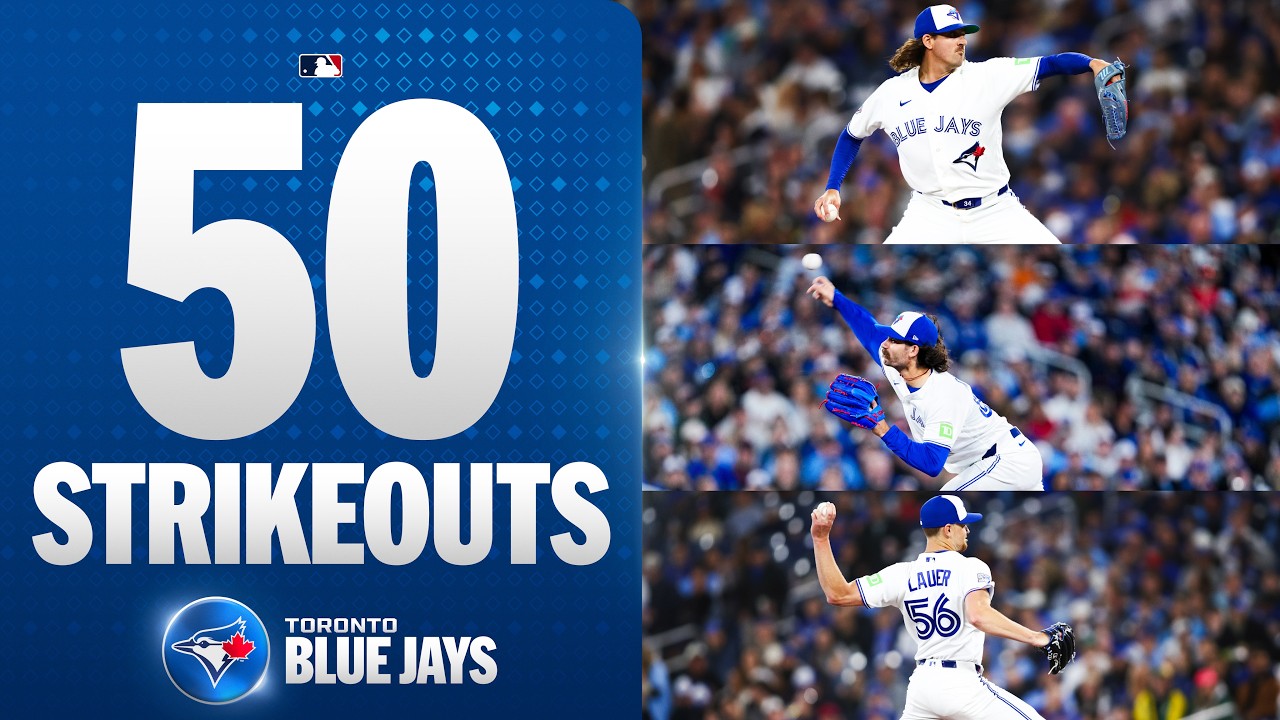 Blue Jays strike out 50 BATTERS in their first 3 games! 🤯🔥 (MLB record since 1900!)