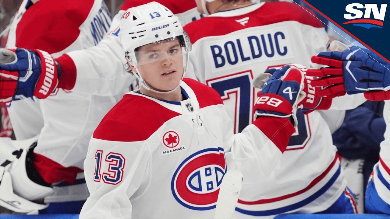 Canadiens' Cole Caufield Buries 45th Goal With Quick Wrister Vs. Predators