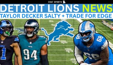 Lions News: Taylor Decker UPSET, Trade For Josh Sweat? + Kalif Raymond