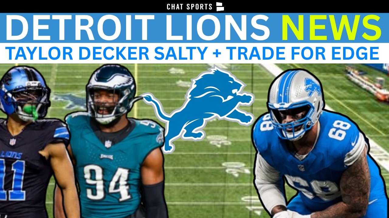 Lions News: Taylor Decker UPSET, Trade For Josh Sweat? + Kalif Raymond