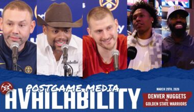 Denver Nuggets React: SIX-Game Win Streak | Postgame Media vs. GSW  🎙️