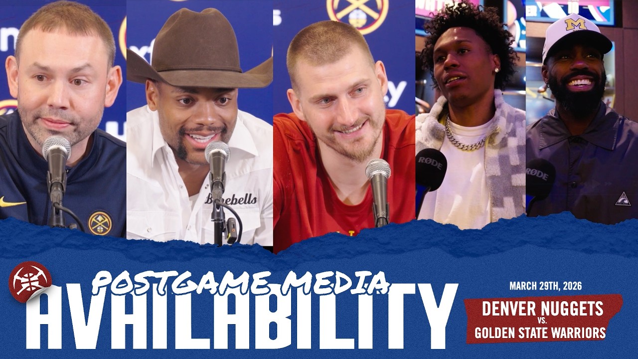 Denver Nuggets React: SIX-Game Win Streak | Postgame Media vs. GSW  🎙️