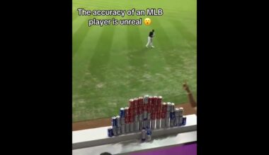 La puntería de los jugadores de la MLB es increíble (via Miami Marlins) #shorts