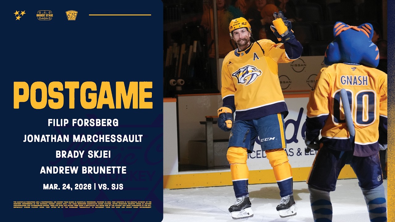 Forsberg, Marchessault, Skeji & Brunette Postgame: March 24, 2026
