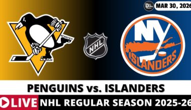 PITTSBURGH PENGUINS VS NEW YORK ISLANDERS LIVE 🏒 NHL Game Score Radio Play-by-Play