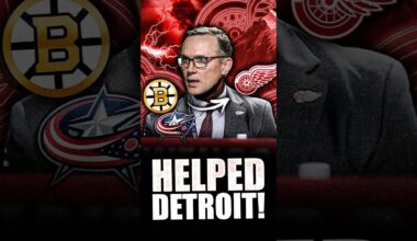 THE BOSTON BRUINS & BLUE JACKETS JUST HELPED OUT THE RED WINGS BIG TIME (Senators, Flyers News)
