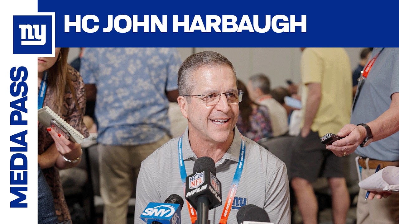 John Harbaugh talks at NFL Annual League Meeting | New York Giants