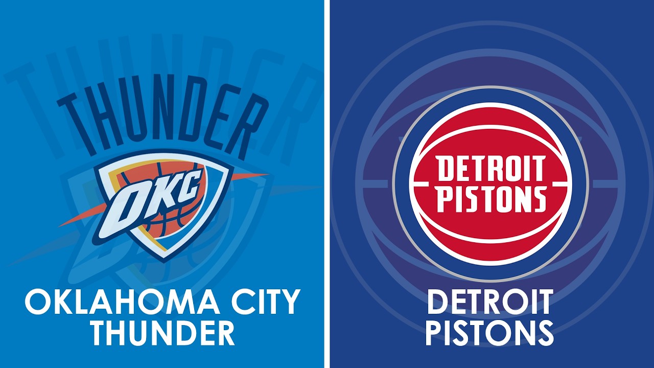Oklahoma City Thunder vs Detroit Pistons NBA Live Scoreboard
