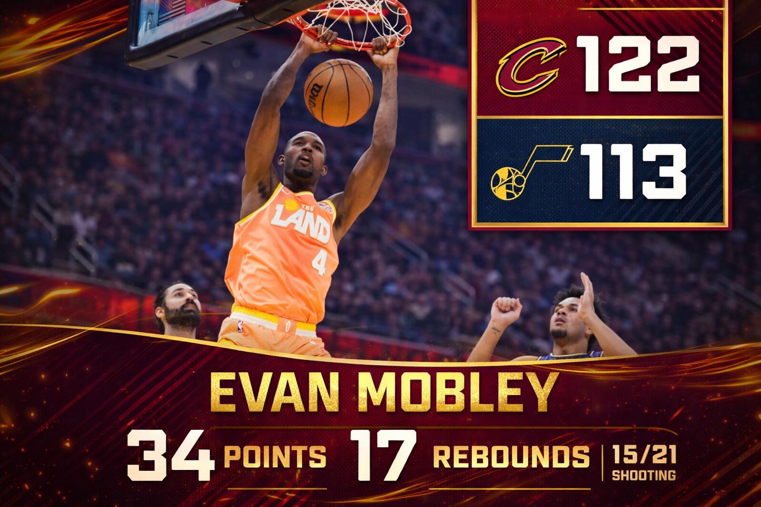 Evan Mobley Was A Beast Tonight - 34 Points, 17 Rebounds, 3 Assists