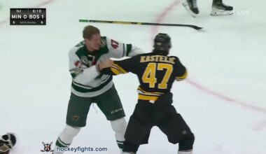 Michael McCarron vs Mark Kastelic | Mar 28, 2026| Minnesota Wild vs Boston Bruins