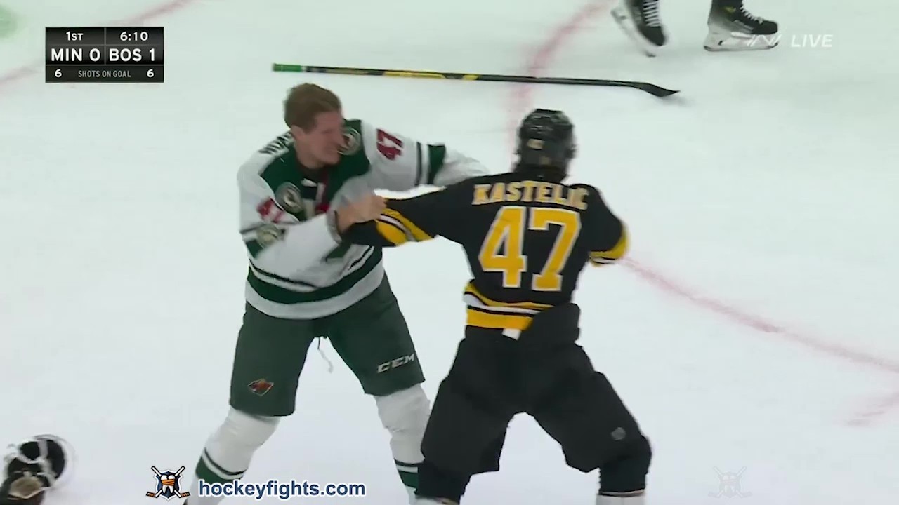 Michael McCarron vs Mark Kastelic | Mar 28, 2026| Minnesota Wild vs Boston Bruins