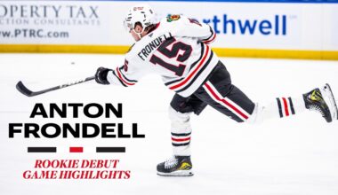 Anton Frondell First NHL Highlights🚨 | Chicago Blackhawks