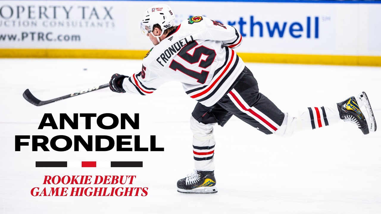 Anton Frondell First NHL Highlights🚨 | Chicago Blackhawks