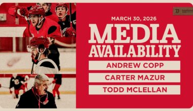 Andrew Copp, Carter Mazur & Todd McLellan Practice Media | March 30, 2026