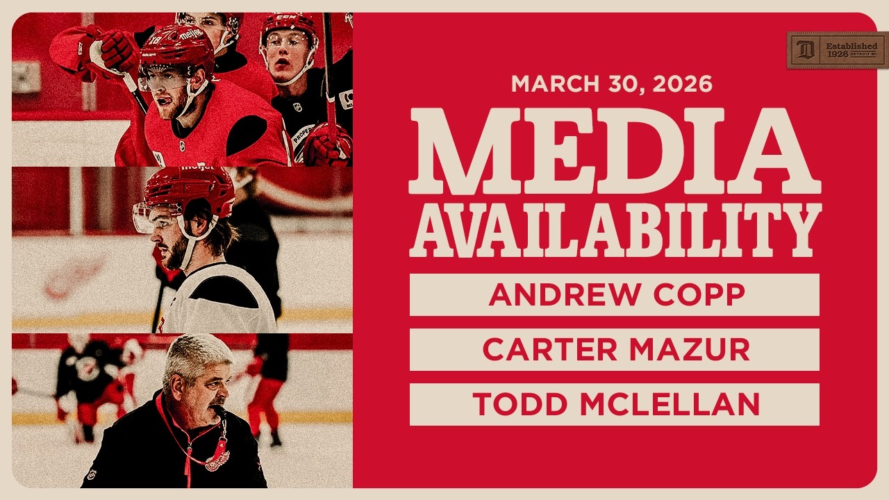 Andrew Copp, Carter Mazur & Todd McLellan Practice Media | March 30, 2026