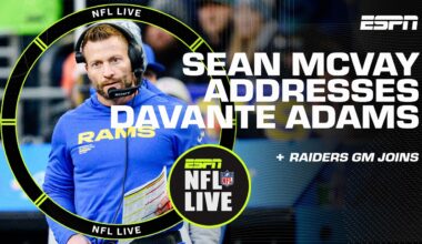 NFL Meetings Interview: Sean McVay talks Davante Adams & Rams offseason | NFL Live