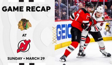 Blackhawks at Devils Game Highlights | 3.29.26
