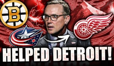 THE BOSTON BRUINS & BLUE JACKETS JUST HELPED OUT THE RED WINGS BIG TIME (Senators, Flyers News)