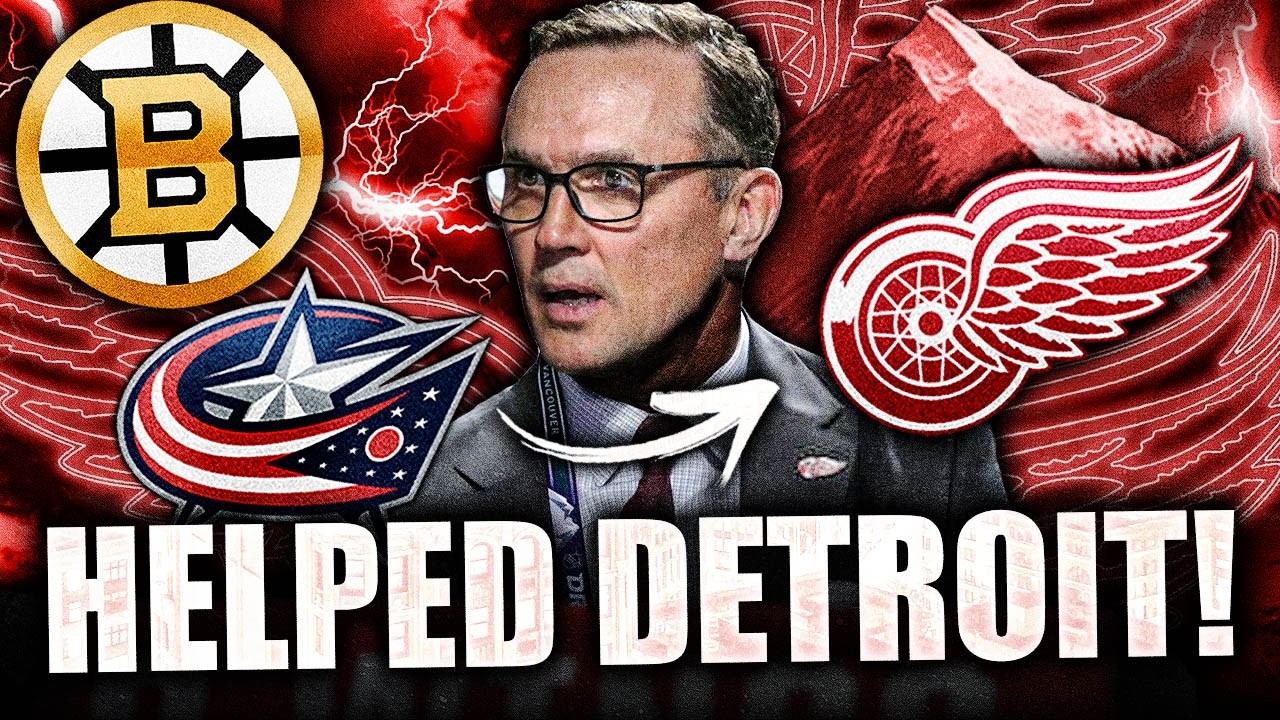 THE BOSTON BRUINS & BLUE JACKETS JUST HELPED OUT THE RED WINGS BIG TIME (Senators, Flyers News)