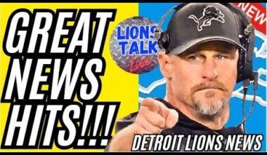 DETROIT LIONS NEWS - GREAT NEWS HITS!