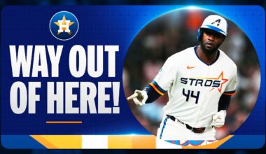 HOW did this only travel 394-ft. away? Yordan Alvarez obliterates a two-run smash for the Astros 😤