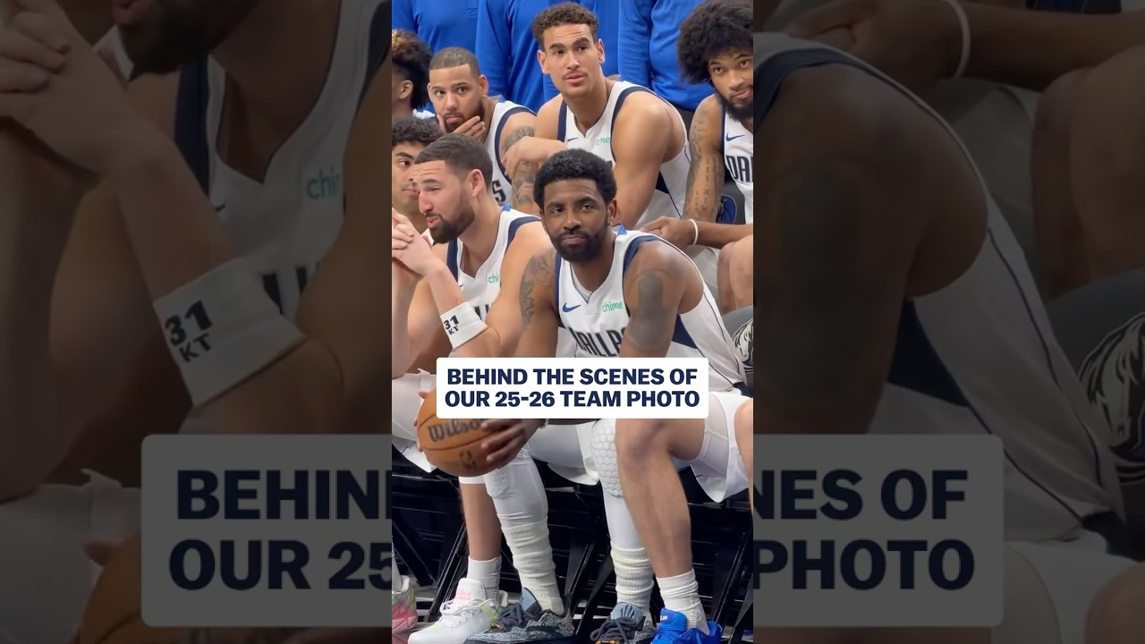 Behind the camera: 25-26 team photo 📸 #dallasmavericks #nba #basketball