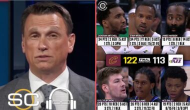 ESPN reacts to Cavaliers beat Utah Jazz 122-113; Evan Mobley had a monster double-double with 34 PTS