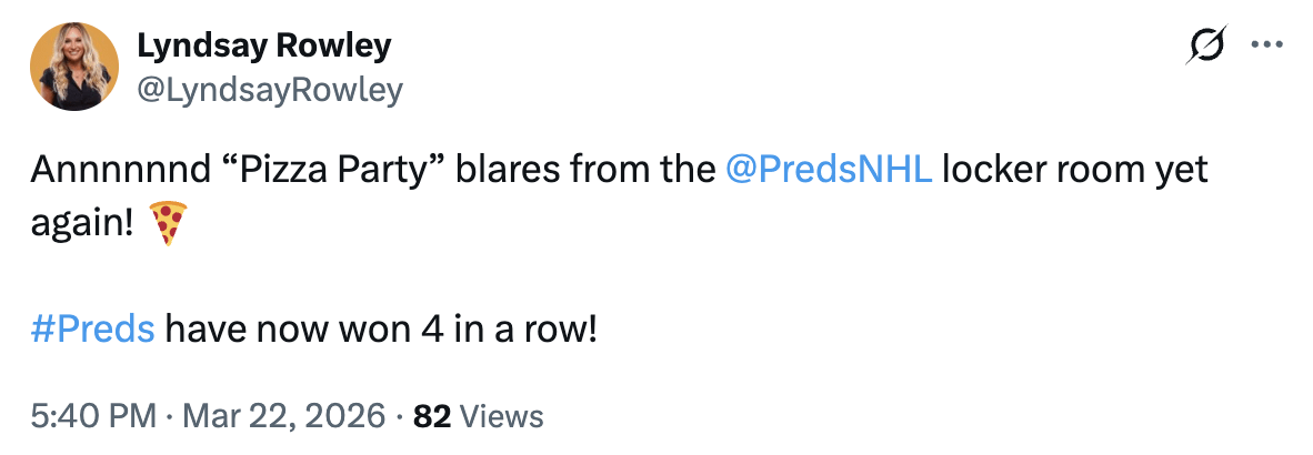 Your weekly /r/predators roundup for the week of March 19 - March 25, 2026