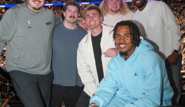 [DenverNuggets] Broncos boys livin' the suite life tonight!