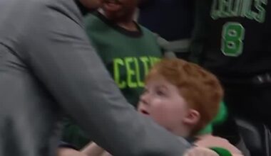 Young Celtics fan is thrilled to meet White Mamba