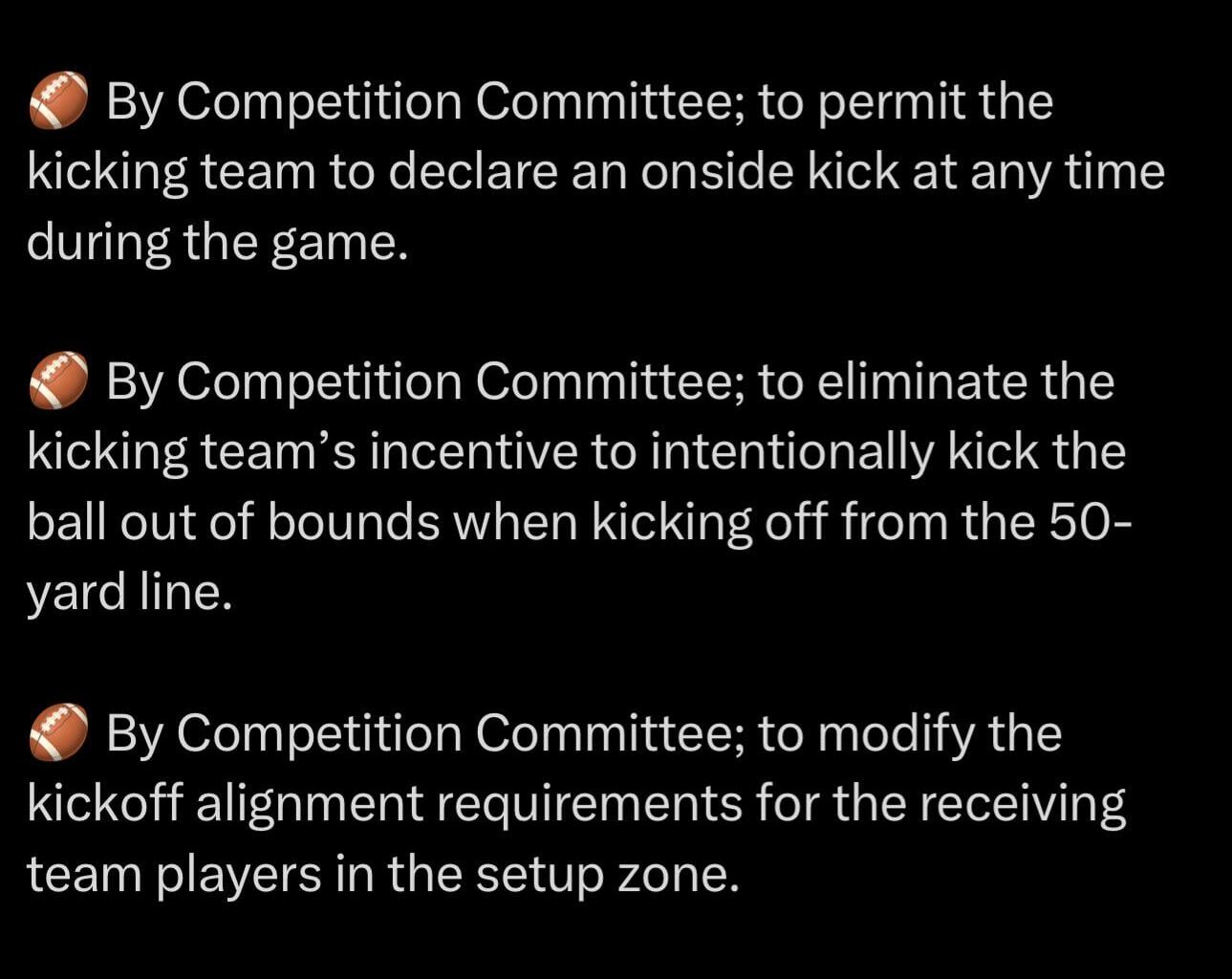[Pellissero] New Rule changes for this season