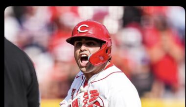 [Reds] Sal Stewart becomes the first Reds rookie in franchise history to have 3+ hits on #OpeningDay